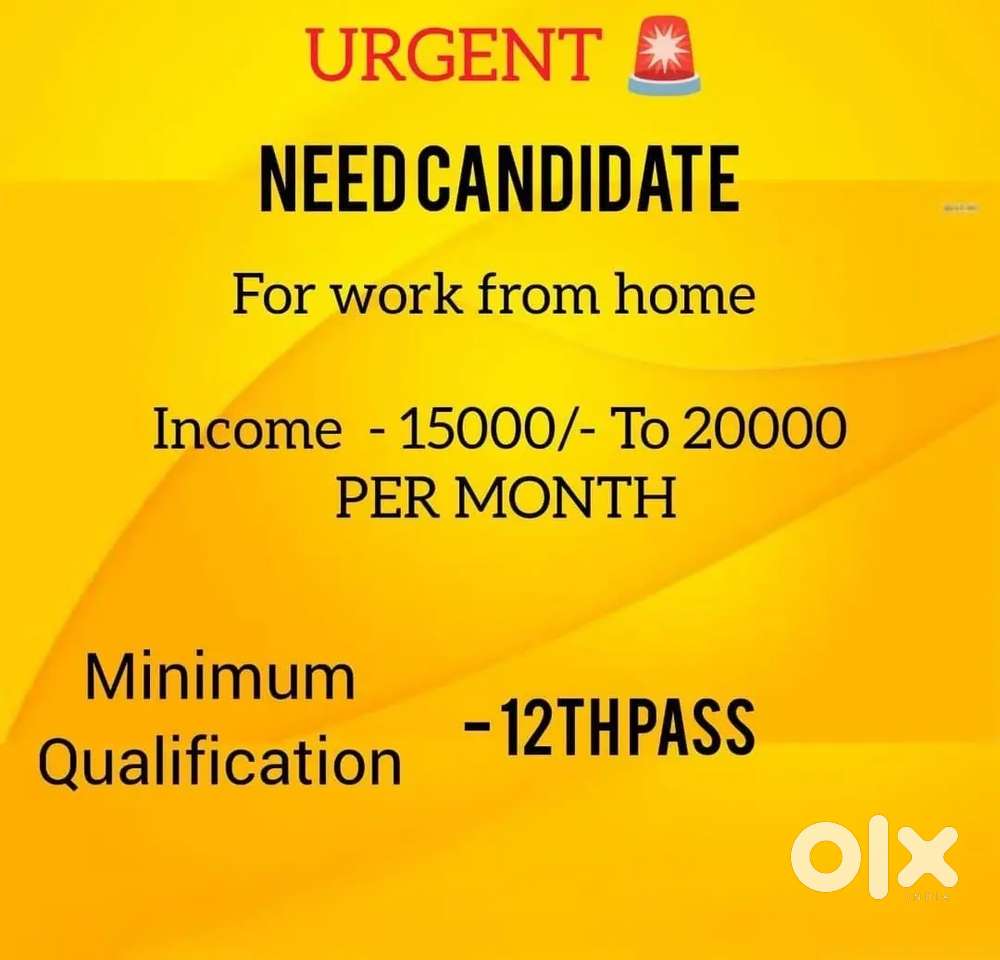 Work from Home on GOVERNMENT PROJECT