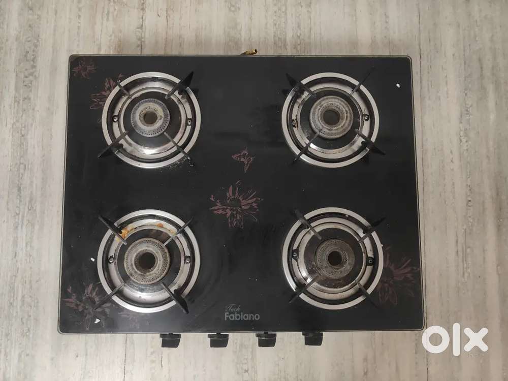 Gas Burner Glass Top
