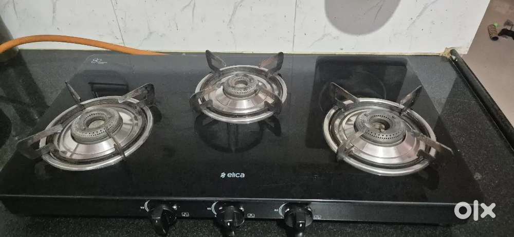 Elica 3 burner gas stove