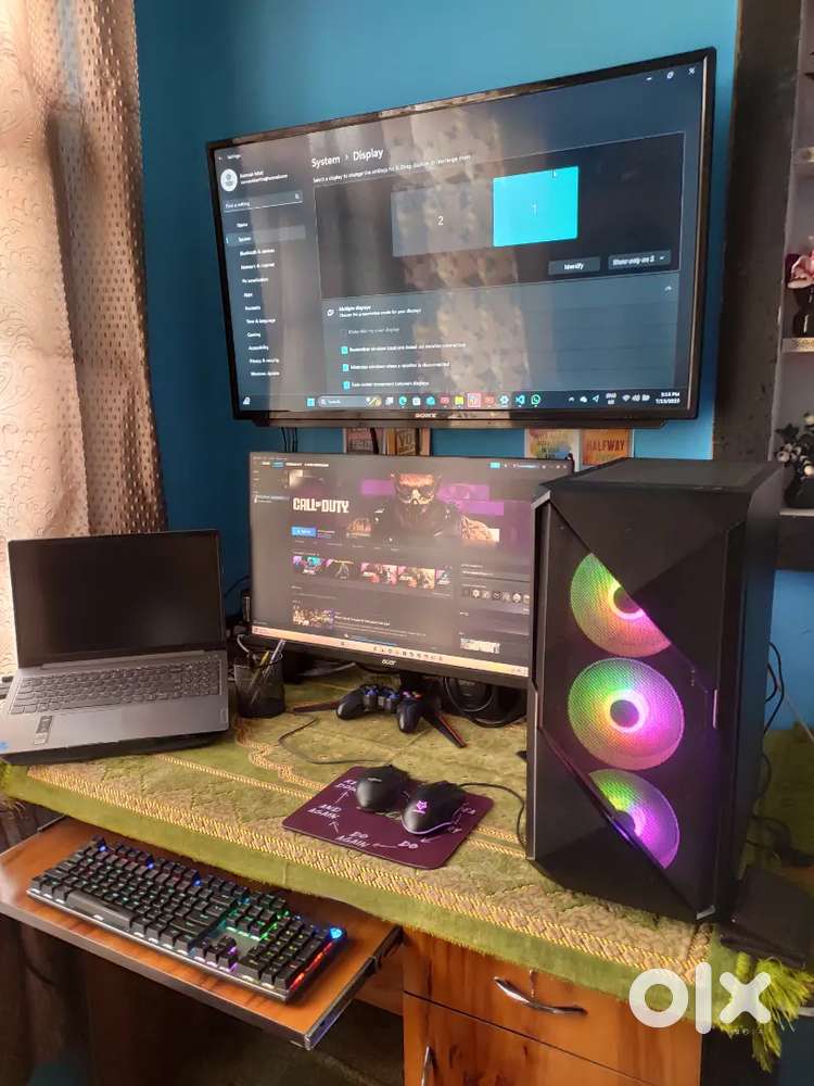 HIGH END GAMING PC FOR SALE WITH DESKTOP CONTROLLER SPEAKER MOUSE