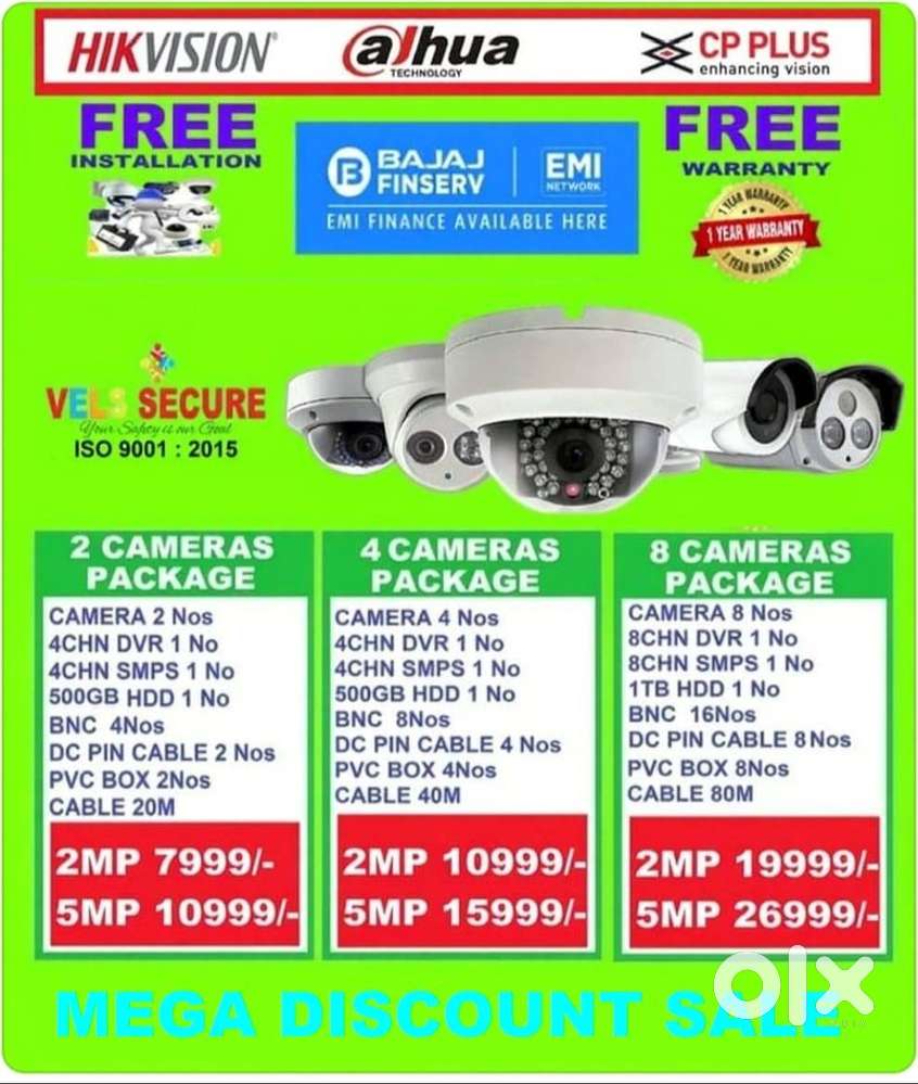 MEGA FESTIVAL OFFER SALE  2MP  HIKVISION   CCTV CAMERA   DAY &