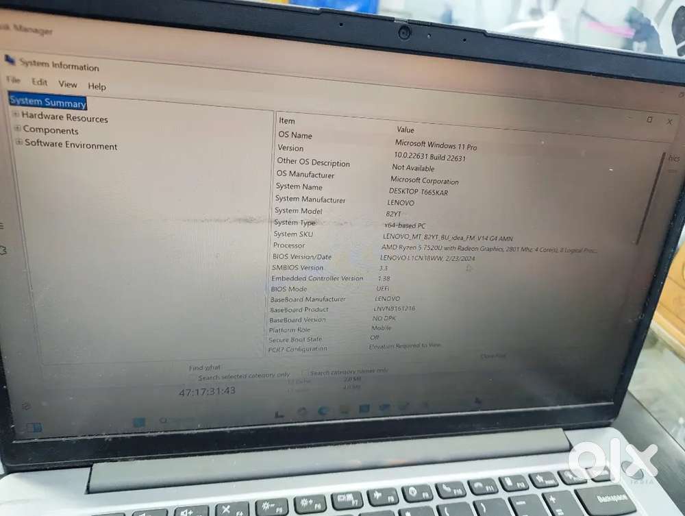 6 month new lenovo laptop