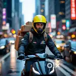 Delivery rider