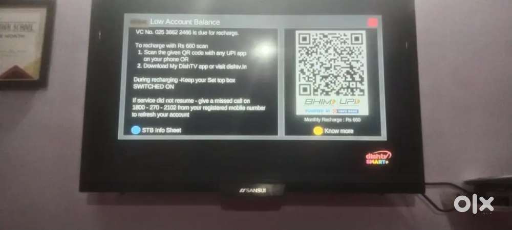 32 Inch Sansui LED TV model 2023 Brand new running condition Box bhi h