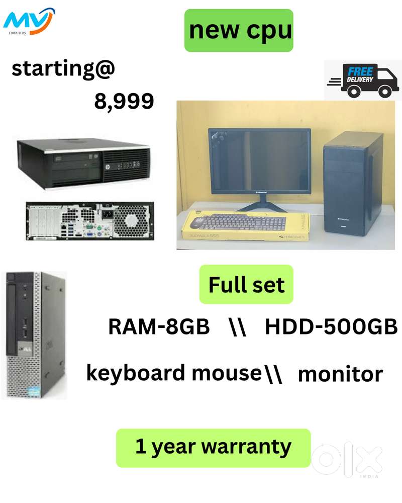 Desktop Laptop CPU Full Set i3-i5-i7 Available @ Low Price