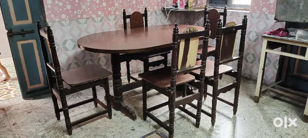 Dining table old hard wood