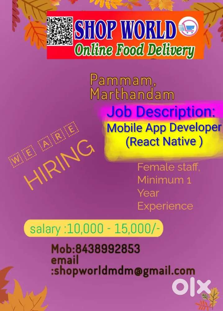Mobile App Developer(React Native)