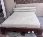 Wooden bed with imported Ortho mattress