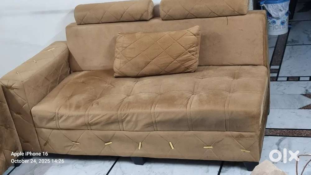 Single sofa + Mattress + Computer Trolly