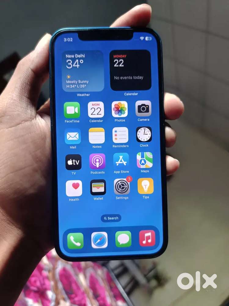 Iphone 12 with charger and case cover,
