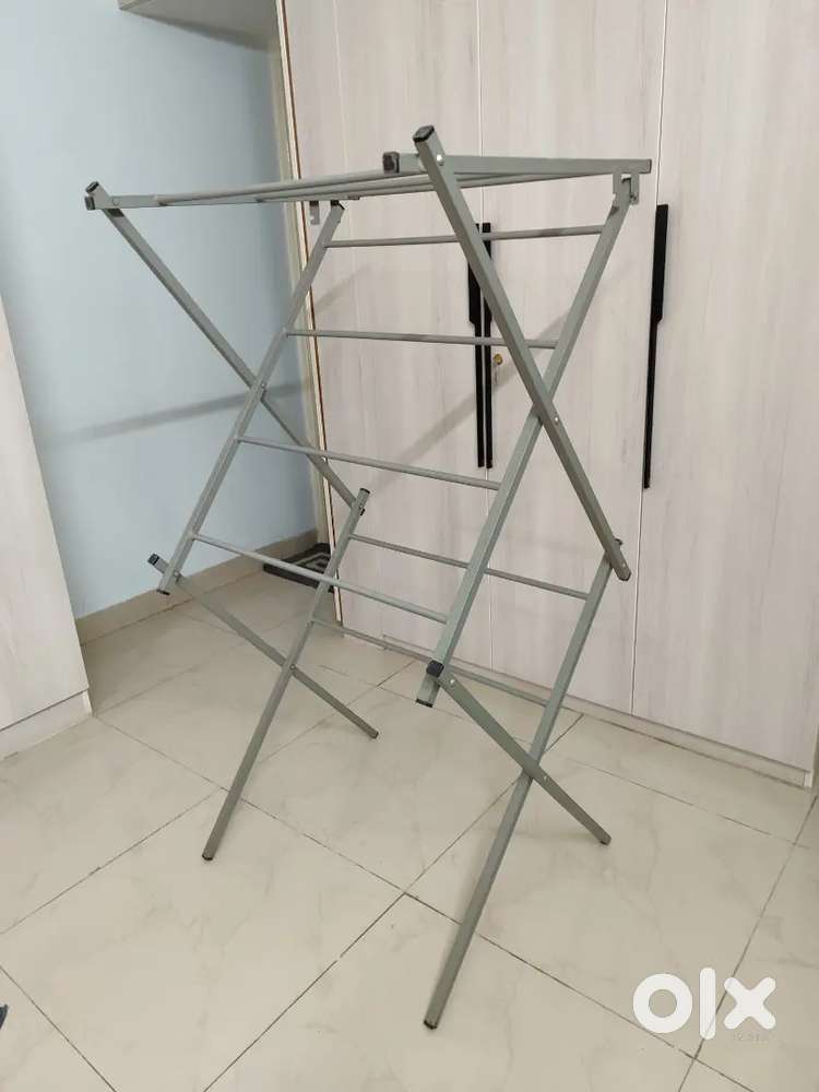 Iron clothes drying stand and washing machine stand