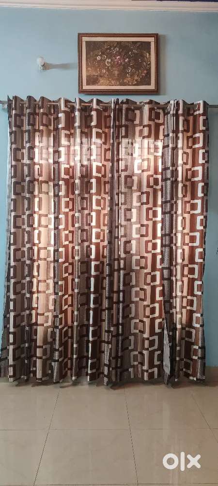 Long Door Curtains and sofa covers of 5 seater