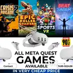 Meta Quest VR Games  VR Games  Virtual Reality Games Oclus Quest VR