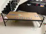 Single foldable  cot with metal frame