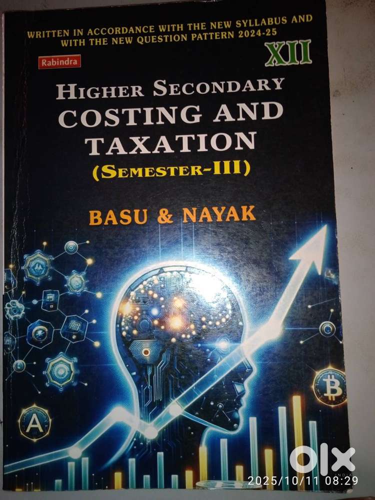 Class 12 Costing & Taxation Book  Excellent Condition  Perfect for C