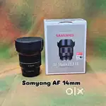 Samyang AF 14mm f/2.8 FE Lens with Box – Ultra-Wide-Angle Prime.