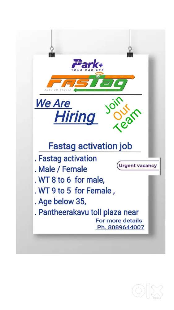 Fastag Activation job