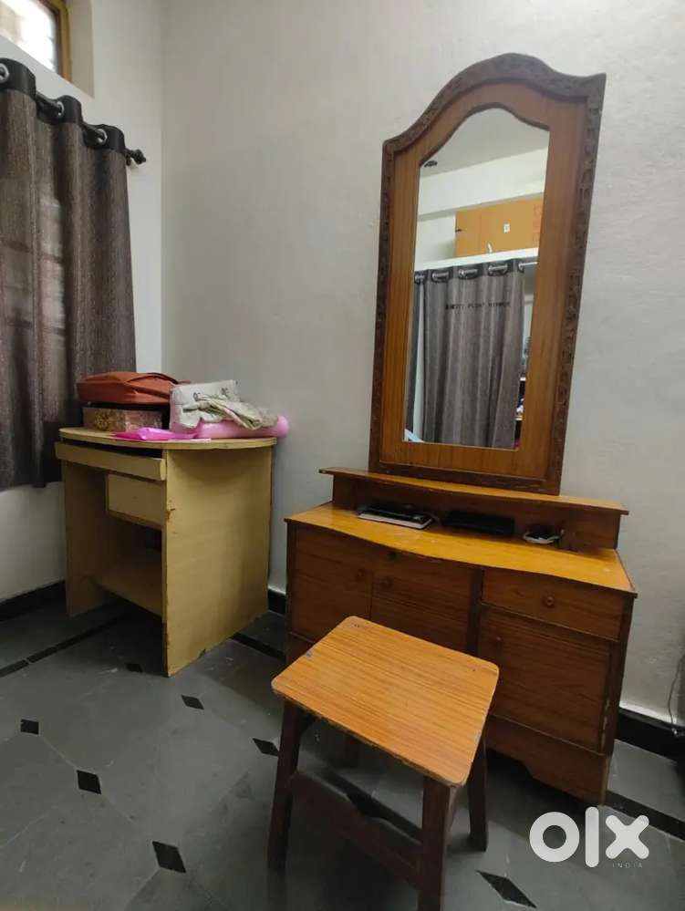 Cot, dressing table, computer table