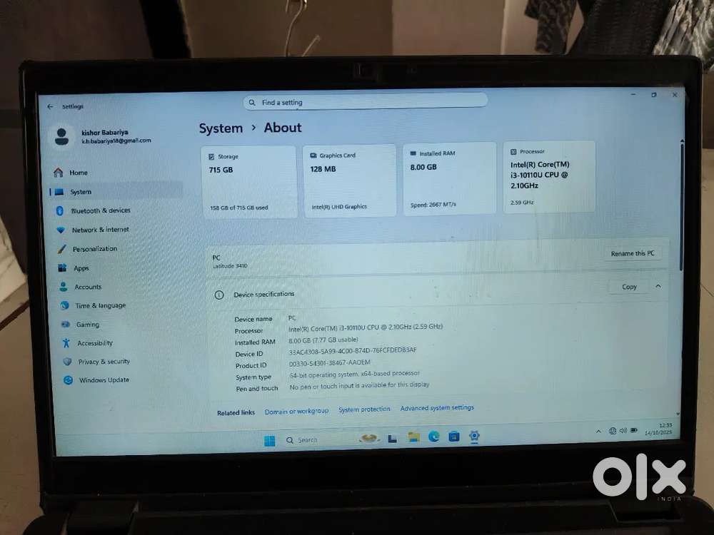 Dell  latitude 3410