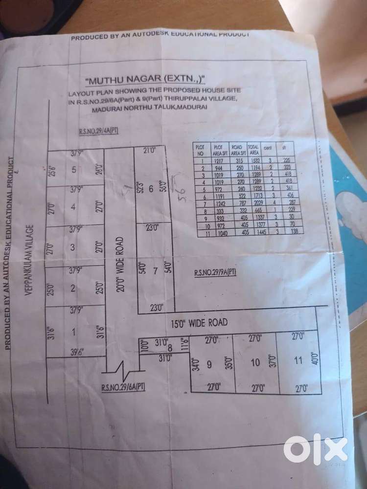 Plot for sale in PARK TOWN AREA 4 Cents