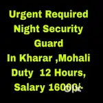 Night Security Guard Job kharar ,Mohali 2