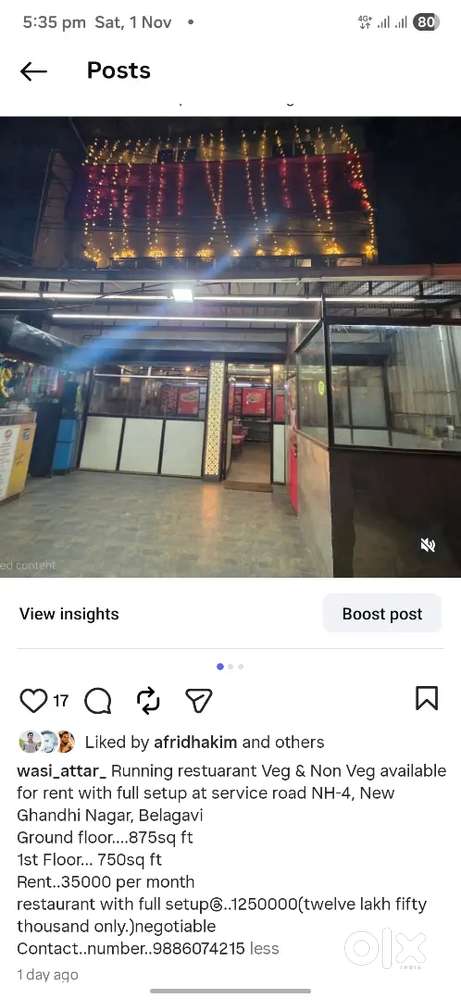 Running resturant with full setup