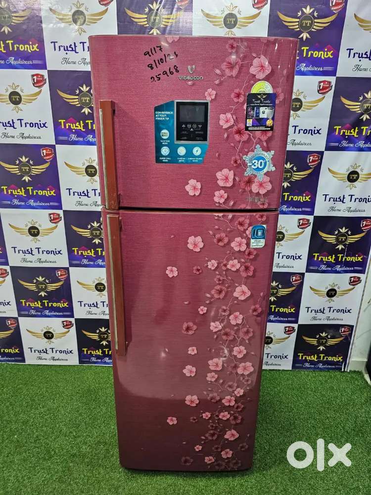 Videocon double door fridge 390 litres in excellent condition