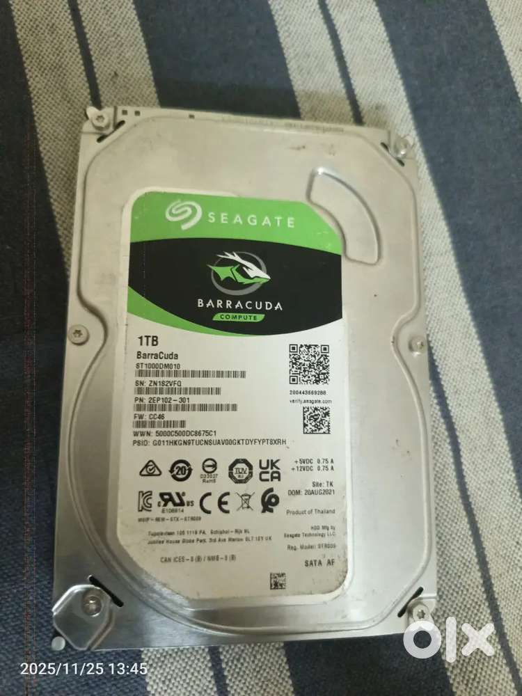HDD, 1TB Seagate ,Hardware disk
