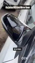 All cars side mirror cover batman style abs plastic piano black