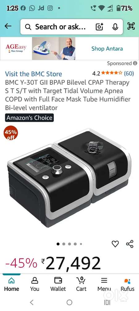 Bipap machine for sale