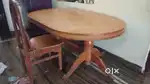 Sofa with teek dining table set 6 chairs