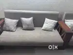 3+1+1 teak sofa with coffee table