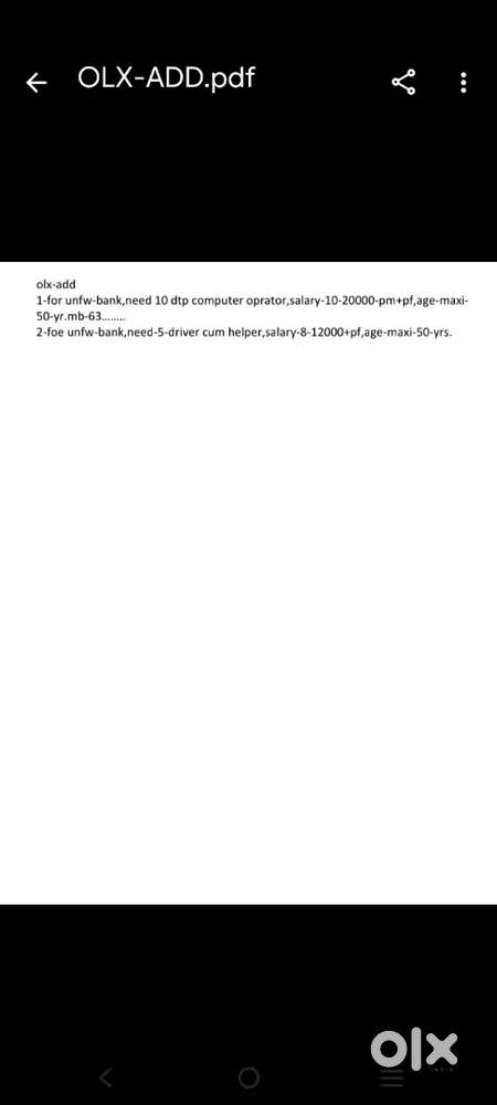 Unfw bank need 2 DTP computer operator typing gyan drive com helper