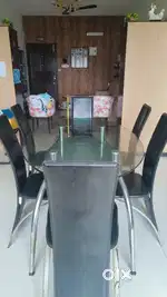 Godrej Interio 6 seater dining table with chairs