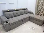 L Sofa cum bed
