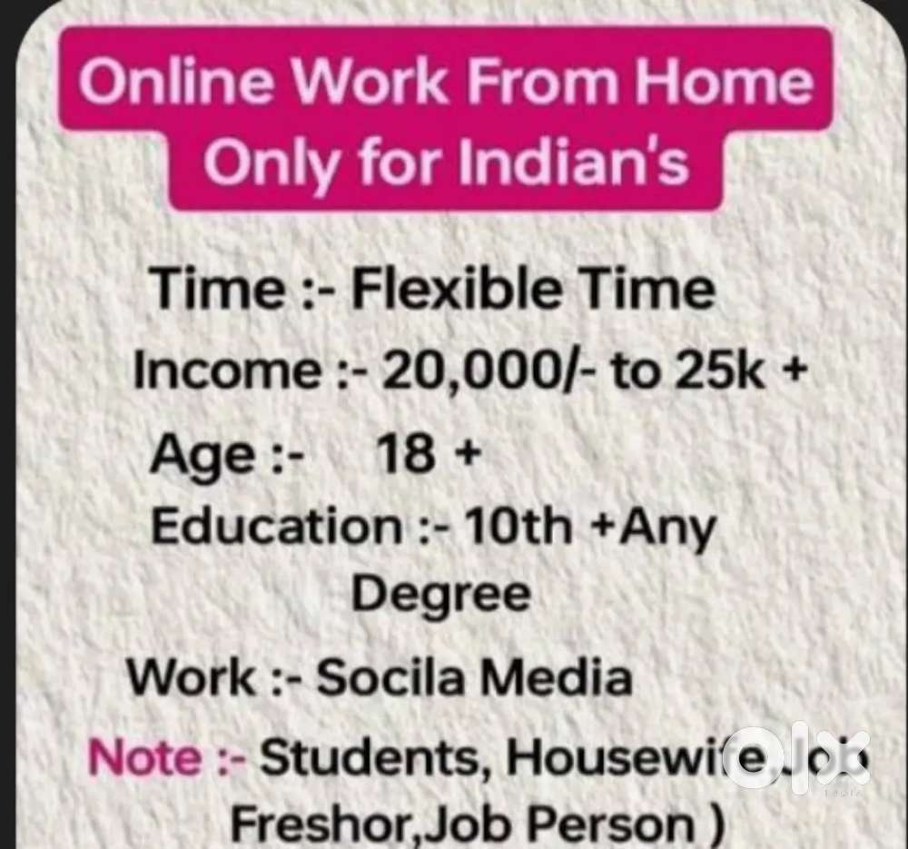 Home based part time jobs at home