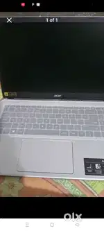 Acer aspire i3 laptop 12 generation 16 inch display Full HD.