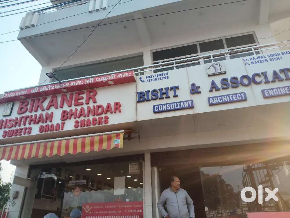 Shop rent for office in devi road near bikaner sweets