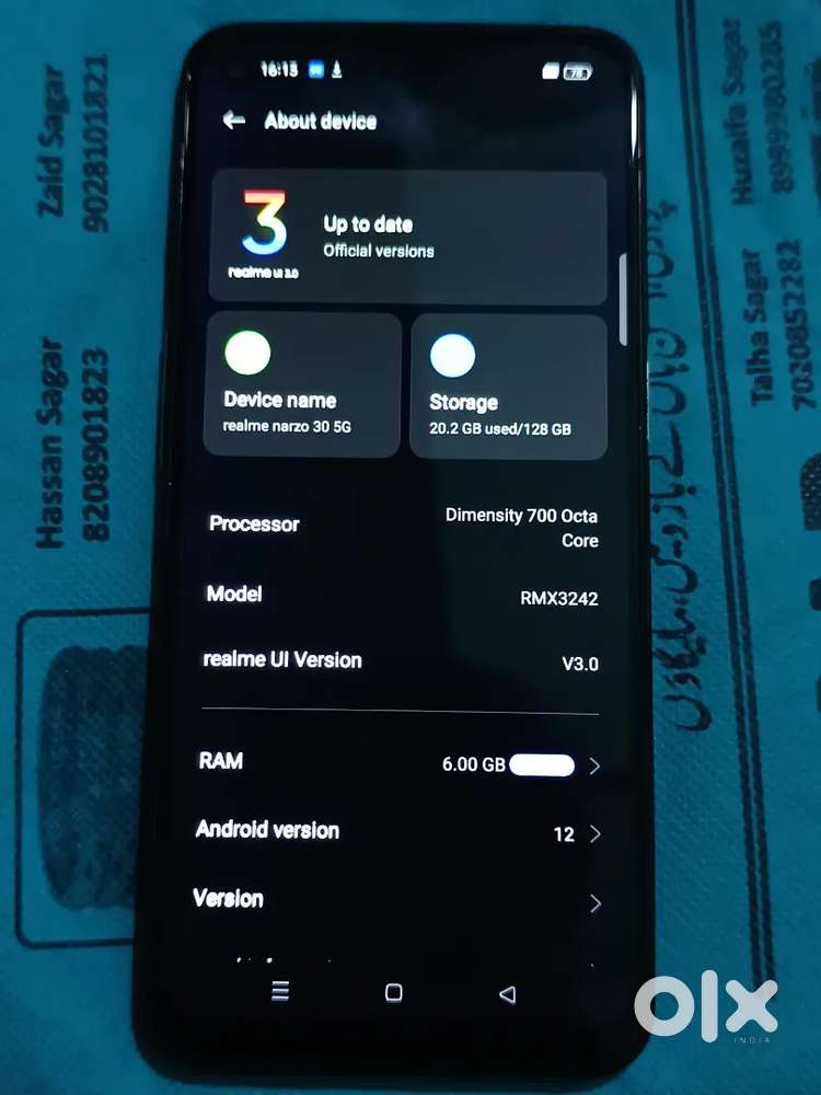 Realme narzo 30 5G 6 128