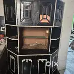 Corner wooden cabinet