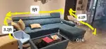 Premium L- Sofa with centre table