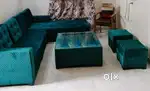 L Shape 8 seater Sofa & center table with excellent condition for sale