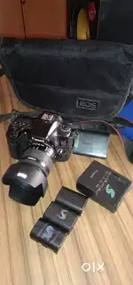 Camera 70D canon 18-55mm lens ke sath