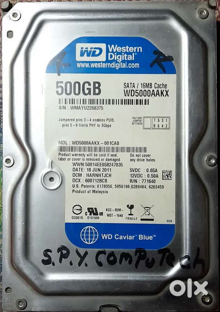 WD 500 GB CAVIAR BLUE HDD