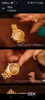 Golden watch for men