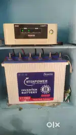 Microtek Inverter + 150Ah Battery  Excellent Condition