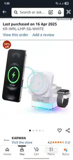 Karwan  3 in 1 wireless charger with lamp
