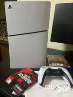 PS5 in New Condition with Red Dead Redemption 2 CD & Joystick