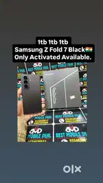 Samsung Z Fold 7 Black 1tb/16gb Warnty 1 year Unused*Exchange Welcome*