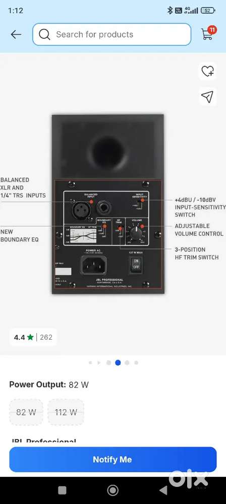 Jbl studio monitors mkii 305p (pair)